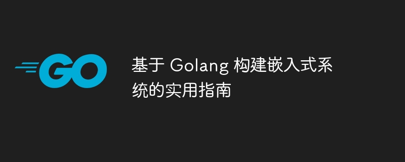 基于 Golang 构建嵌入式系统的实用指南-Golang-