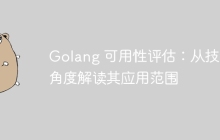 Golang 可用性评估：从技术角度解读其应用范围