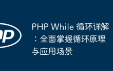 PHP While 循环详解：全面掌握循环原理与应用场景