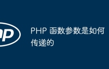 PHP 函数参数是如何传递的