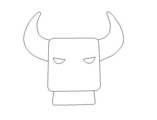 Tutorial on how to design a cow head image in Flash