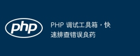 PHP 调试工具箱,快速排查错误良药