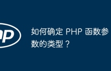 如何确定 PHP 函数参数的类型？