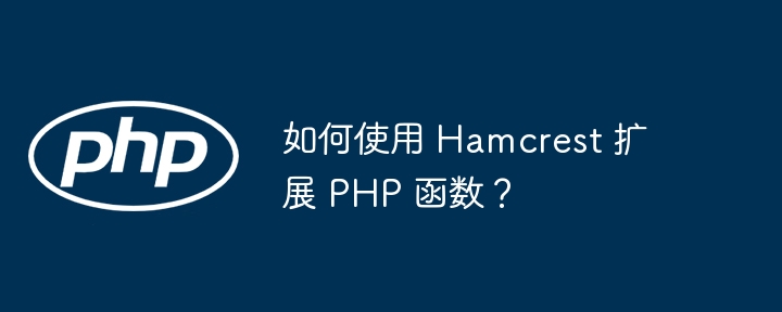 如何使用 Hamcrest 扩展 PHP 函数？