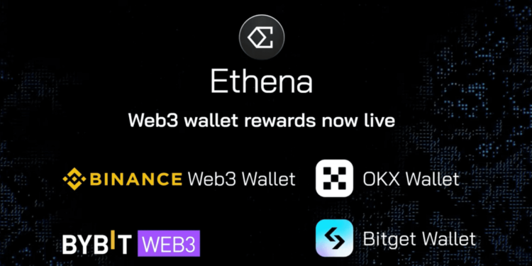 Ethena menyepadukan dompet Web3 pertukaran Binance, Bybit, OKX dan Bitget! Ia dijangka mengembangkan nilai pasaran USDe