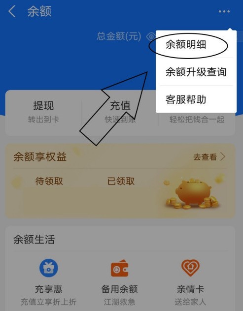 Comment afficher les détails du solde Alipay_Tutoriel graphique Alipay pour afficher les détails du solde