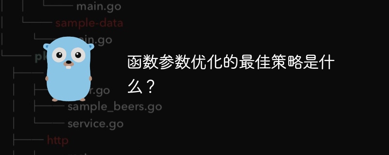 函數參數最佳化的最佳策略是什麼？