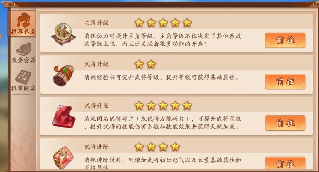 Liste des façons de consommer des pilules dendurance dans Young Three Kingdoms 2