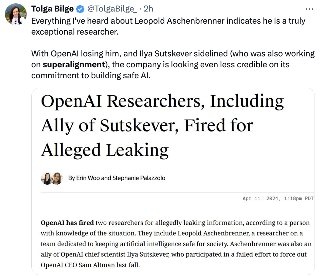 Sudden! OpenAI fires Ilya ally for suspected information leakage