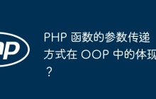 PHP 函数的参数传递方式在 OOP 中的体现？