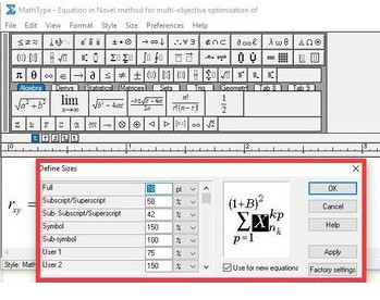 기존 수식을 일괄 변경하기 위한 MathType 그래픽 방법