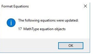 Kaedah grafik MathType untuk kumpulan menukar formula sedia ada