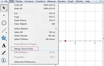 How to measure the coordinates of any point on the geometric sketchpad