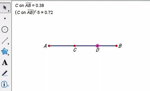 How to use geometric sketchpad to make a point move with another point