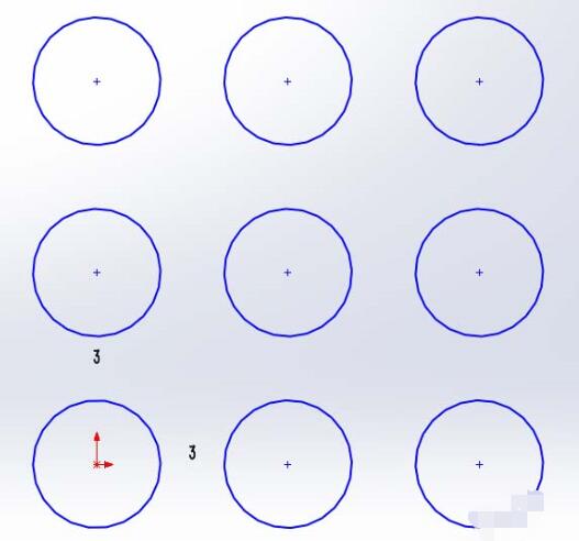 How to use the linear sketch array function to create graphics in Solidworks