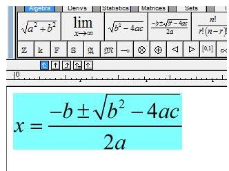 Kaedah grafik MathType untuk menambah formula yang biasa digunakan