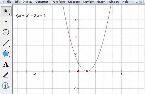 How to find the definite integral of a function on the geometric sketchpad