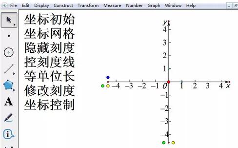 How to draw grid coordinate diagram using geometric sketchpad