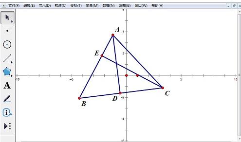 Specific steps for measuring straight line equations with geometric sketchpad