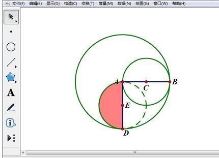 Detailed method of constructing irregular shadows with the help of geometric sketchpad