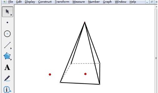 So zeichnen Sie eine vierseitige Pyramide mit dem Geometry Sketchpad