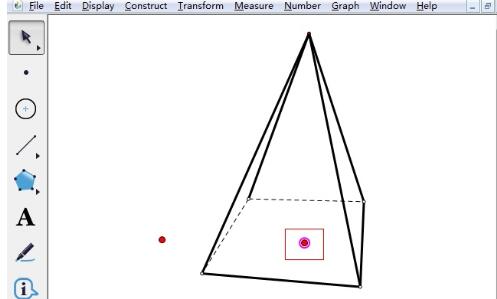 Comment dessiner une pyramide à quatre côtés à laide de Geometry Sketchpad