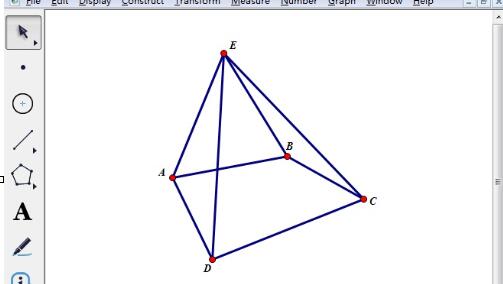 So zeichnen Sie eine vierseitige Pyramide mit dem Geometry Sketchpad