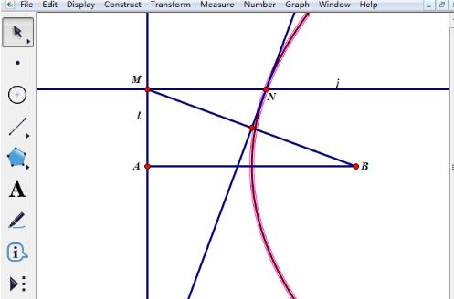 How to use the geometric sketchpad to create a parabola drawing tool