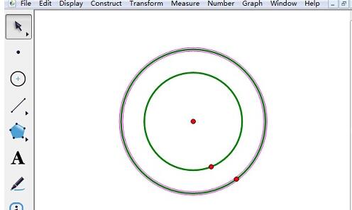 A simple tutorial on drawing concentric circles using geometric sketchpad