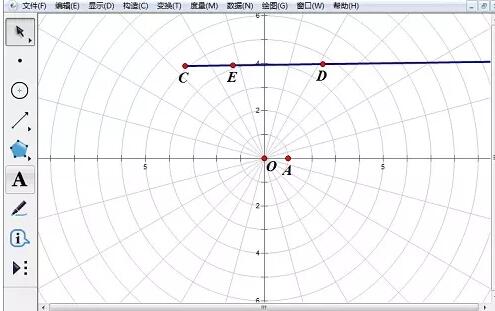 Detaillierte Vorgehensweise zum Erstellen eines Funktionsbilds eines Polarkoordinatensystems im Geometry Sketchpad