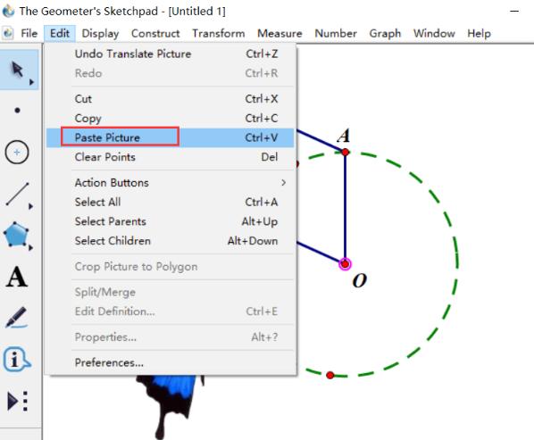 How to create butterfly animation using geometric sketchpad