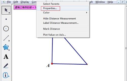 Proses operasi menukar ketepatan ukuran dalam Geometric Sketchpad