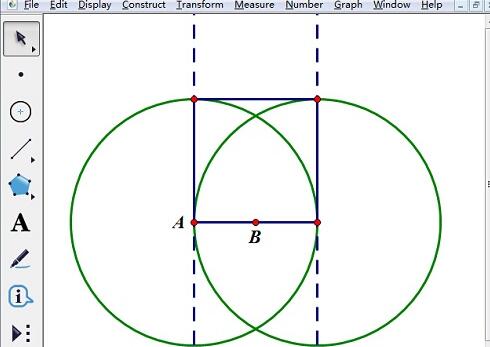 几何画板正方形内的迭代制作操作方法