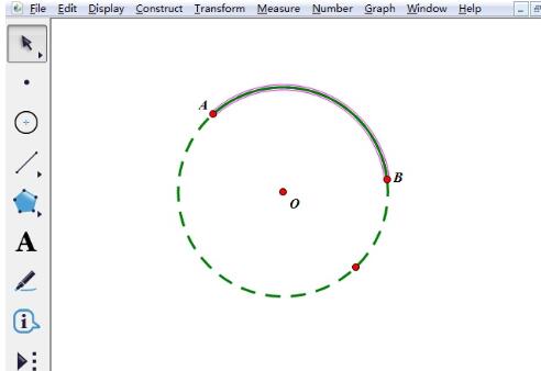 几何画板构造圆上的弧的详细步骤