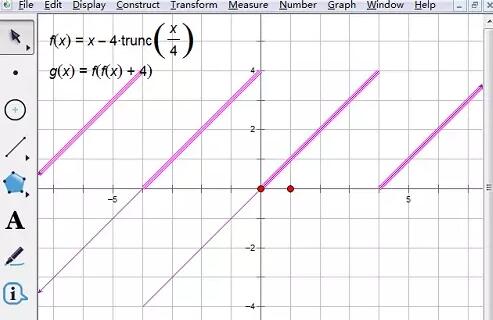 幾何学的スケッチパッドを使用してW字型の鋭利な波動関数画像を作成する操作プロセス