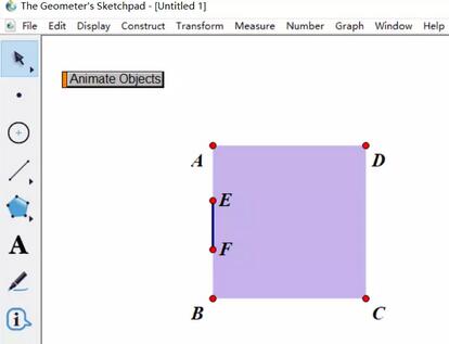 Kaedah khusus untuk merealisasikan gelongsor segmen garis panjang tetap di sekeliling petak menggunakan pad lakar geometri