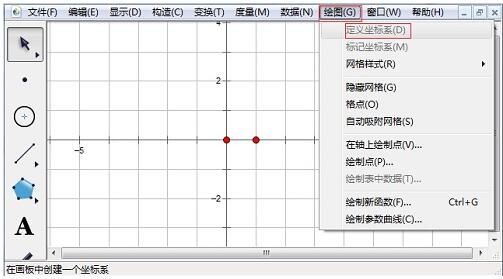 How to draw a rectangular coordinate system using geometric sketchpad