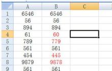 Excel快速对比数据的操作方法