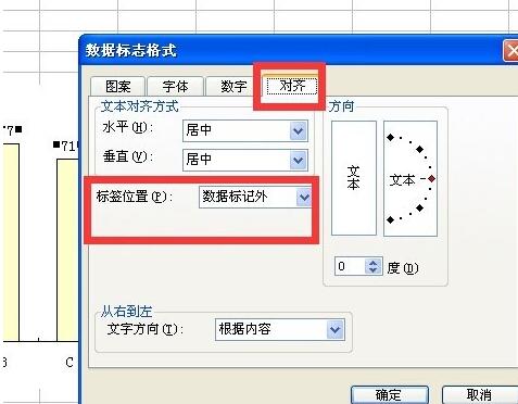 Excel图表中设置数据标志的显示位置的详细方法