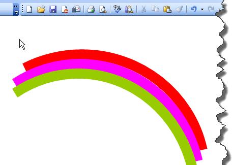 How to make an arc-shaped rainbow in PPT_Steps to make an arc-shaped rainbow in PPT