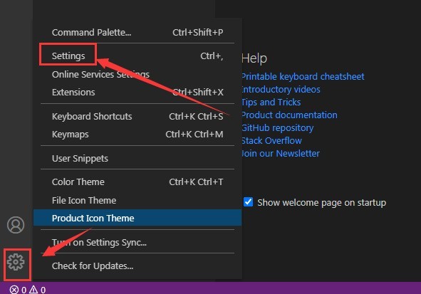 How to open the cell status bar in Vscode_A list of steps to open the cell status bar in Vscode