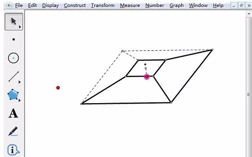 How to use custom tools to draw a square prism on the geometric sketchpad