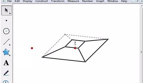 Comment utiliser des outils personnalisés pour dessiner un prisme carré sur le carnet de croquis géométrique