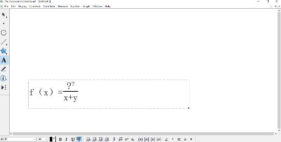 Cara menggunakan alat teks dalam Geometric Sketchpad