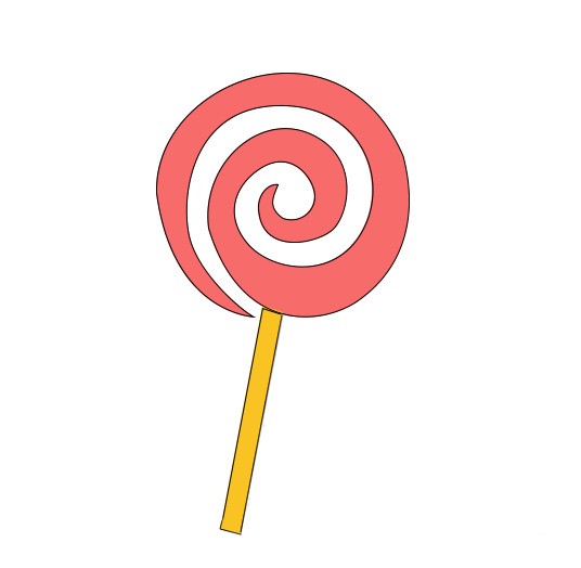 How to design cartoon lollipop in Photoshop