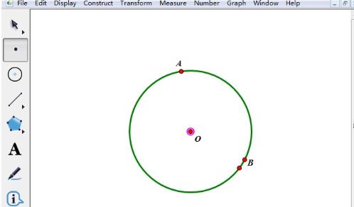 Detailed operation of measuring radian angle using geometric sketchpad