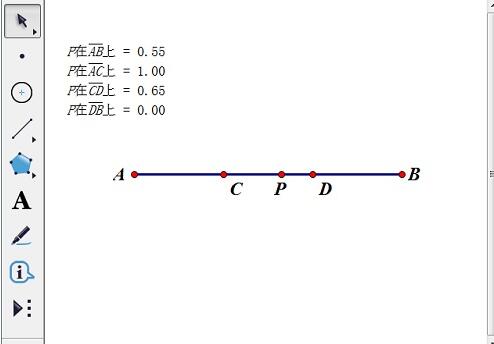 パス上にない幾何学的なスケッチパッドの点の値の測定を操作する方法