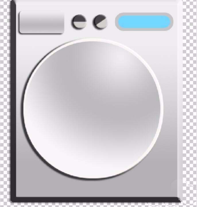 Photoshop绘制洗衣机的操作步骤