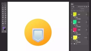 photoshop打造钻石奖牌图标的操作方法