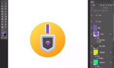 photoshop打造钻石奖牌图标的操作方法